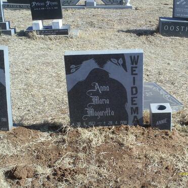 WEIDEMAN Anna Maria Magaretta 1927-1998