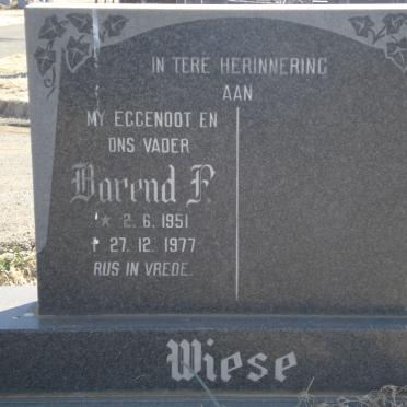 WIESE Barend F. 1951-1977