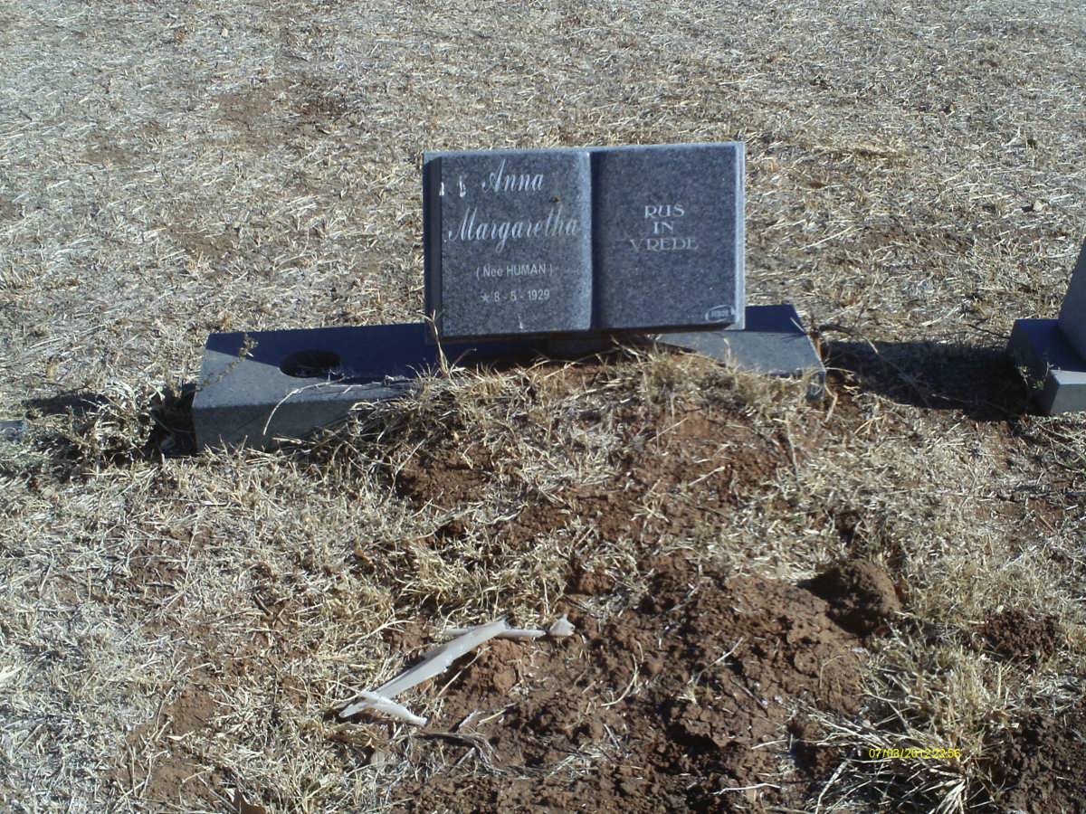 ? Anna Margaretha nee HUMAN 1929-