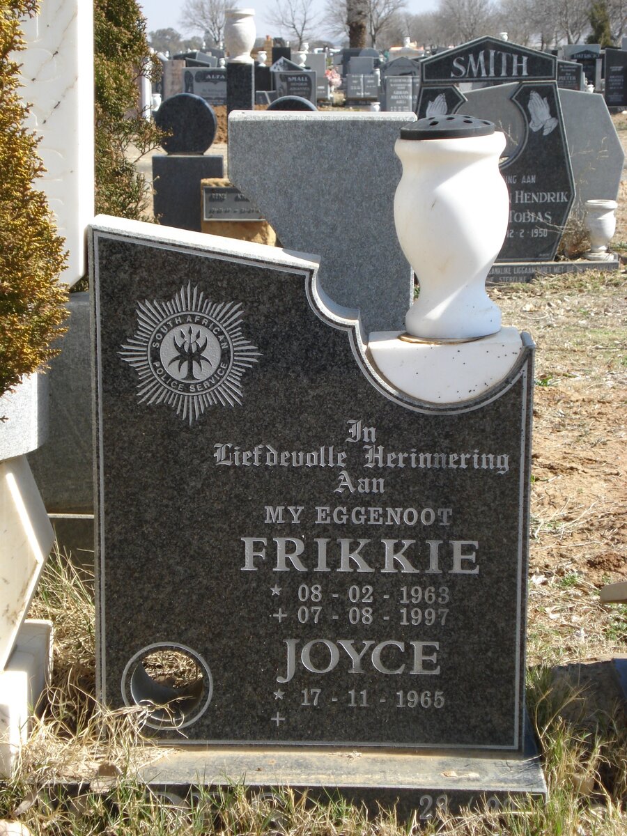 ? Frikkie 1963-1997 &amp; Joyce 1965-