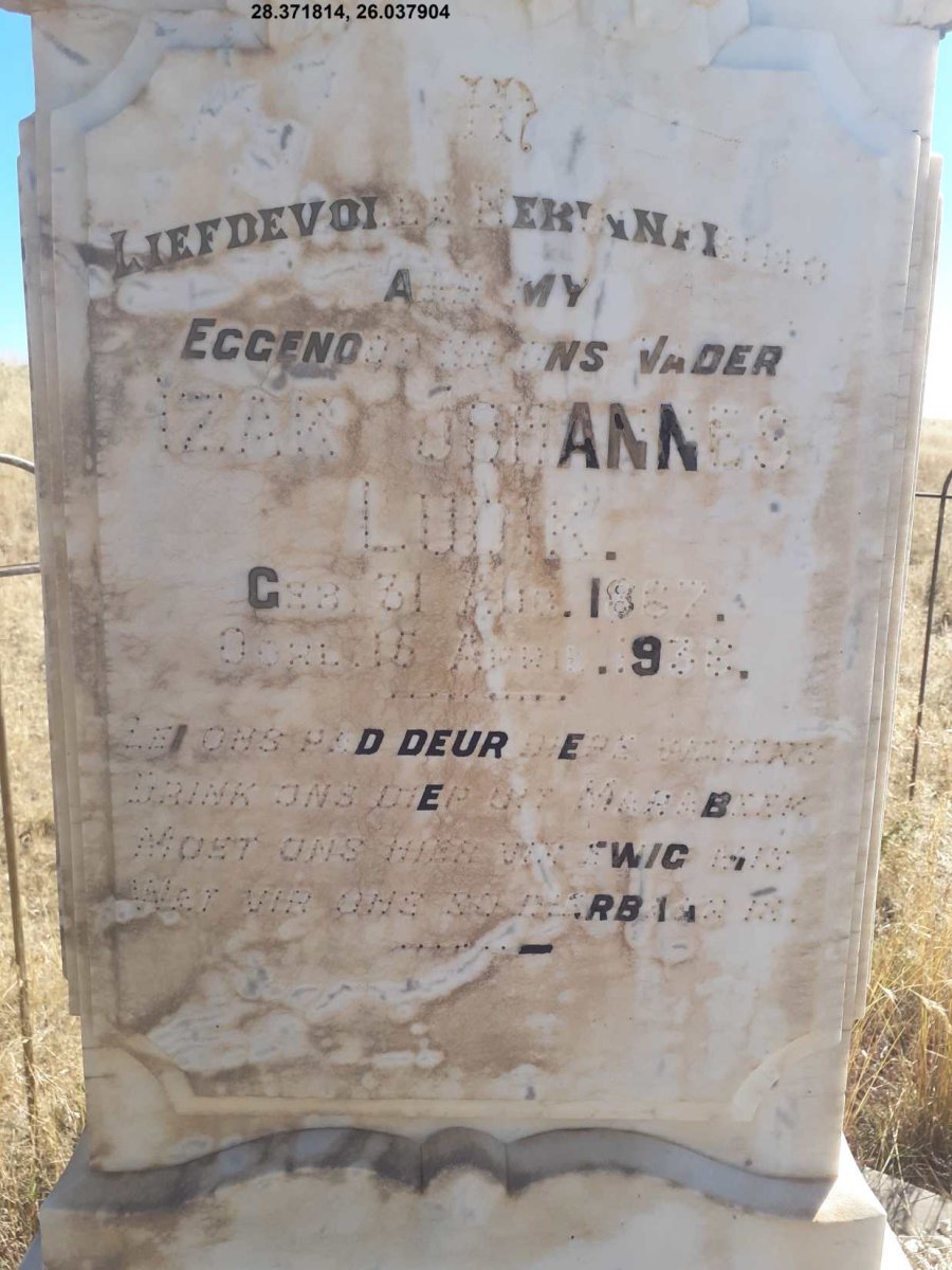 LUDIK Izak Johannes 1867-1936