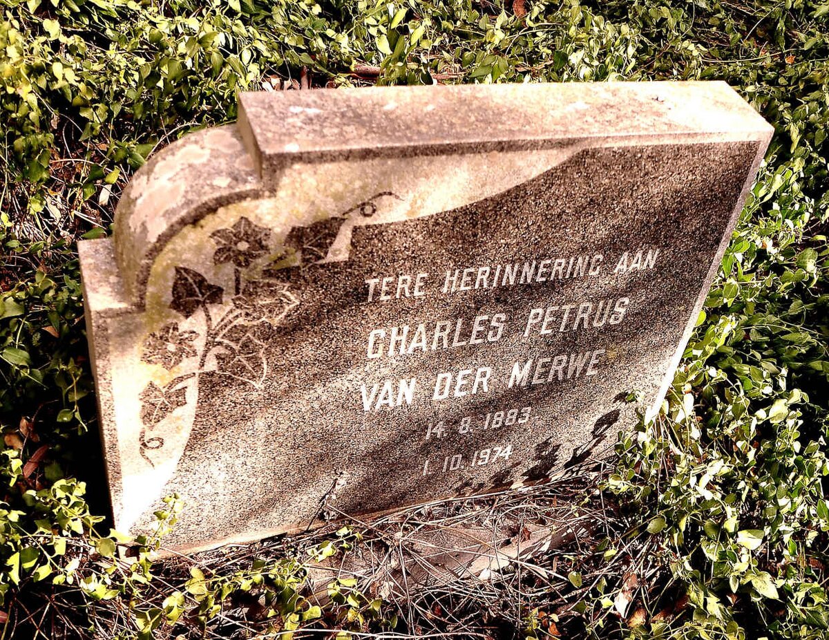 MERWE Charles Petrus, van der 1883-1974
