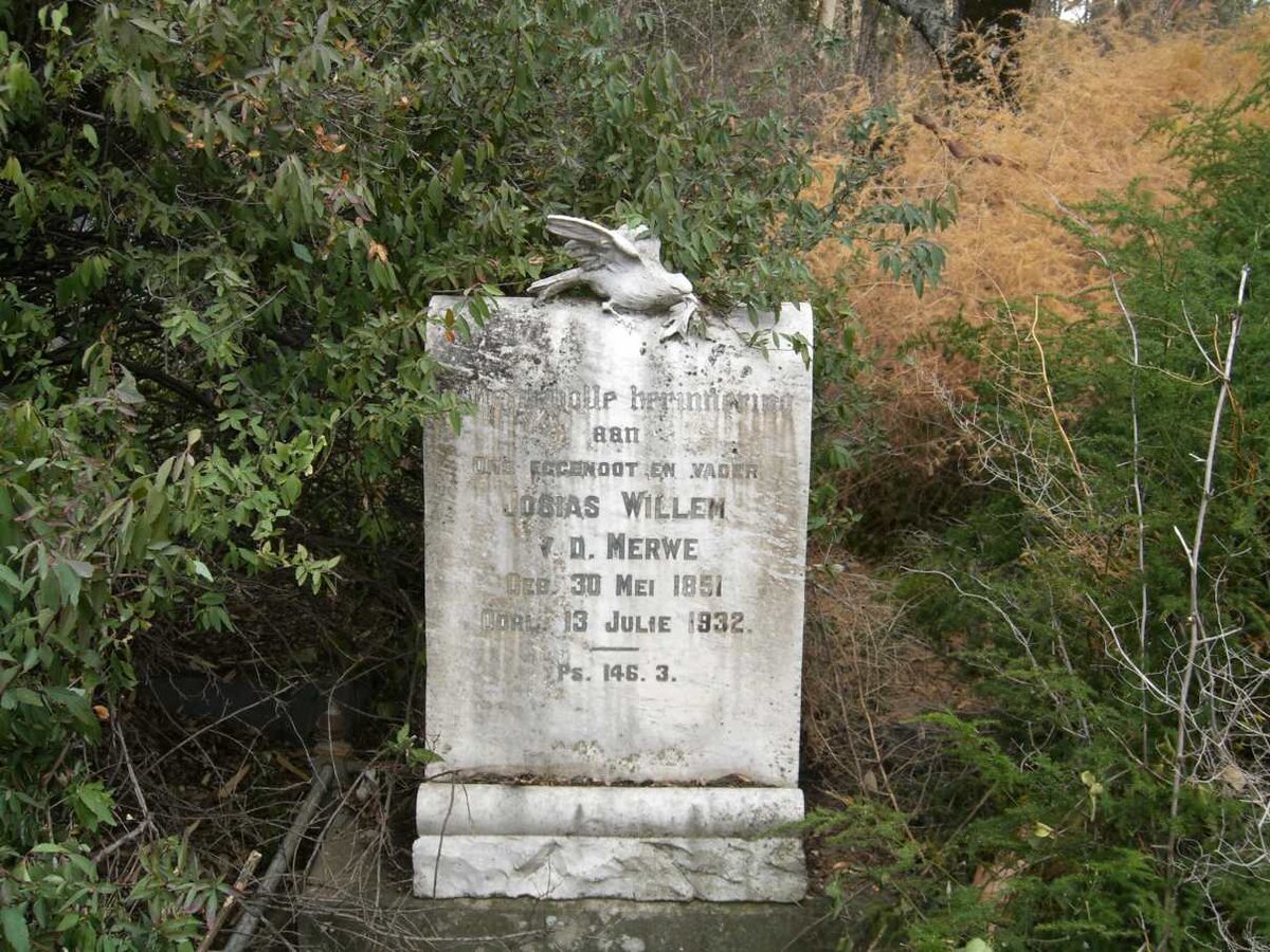 MERWE Josias Willem, v.d. 1851-1932