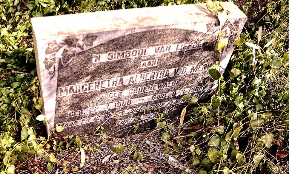 MERWE Margeretha Albertha, van der nee GROENEWALD 1900-1966
