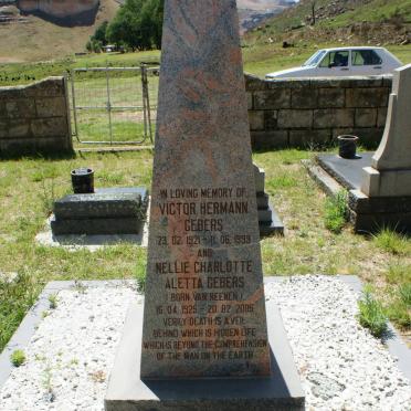 GEBERS Victor Hermann 1921-1999 &amp; Nellie Charlotte Aletta VAN REENEN 1925-2005