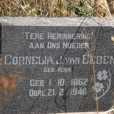 EEDEN Cornelia J., van nee ROUX 1862-1946