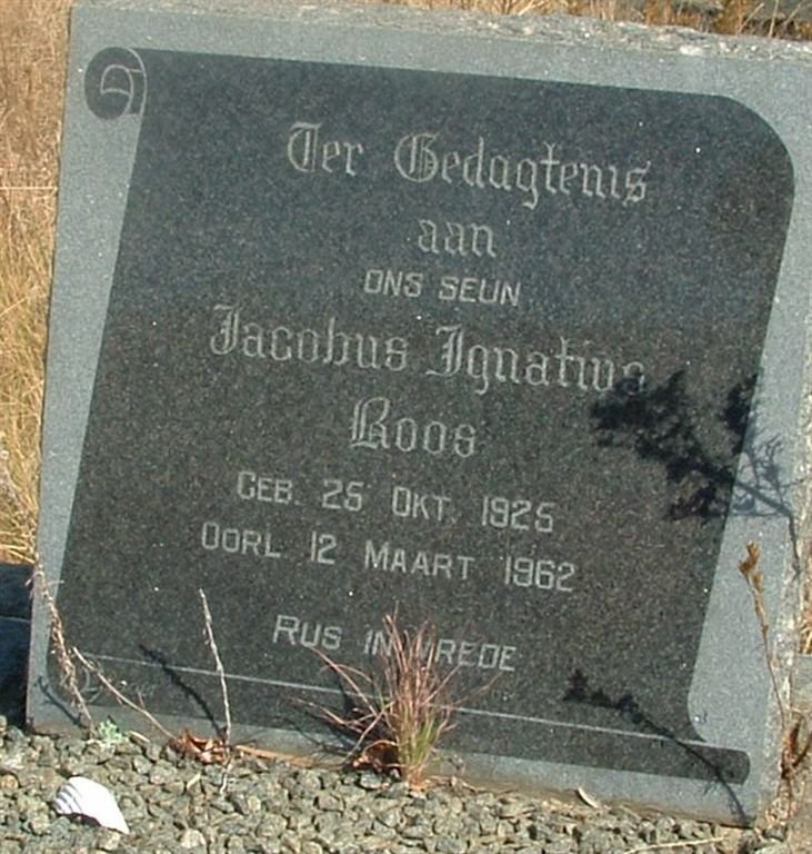 ROOS Jacobus Ignatius 1925-1962