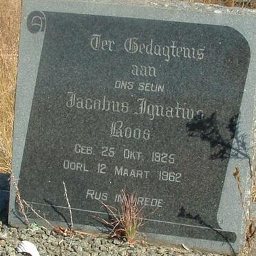 ROOS Jacobus Ignatius 1925-1962