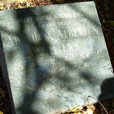 CILLIERS Abraham Albertus 1921-1943