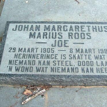 ROOS Johan Margarethus Marius 1905-1983