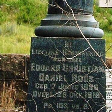 ROOS Eduard Christian Daniel 1896-1919