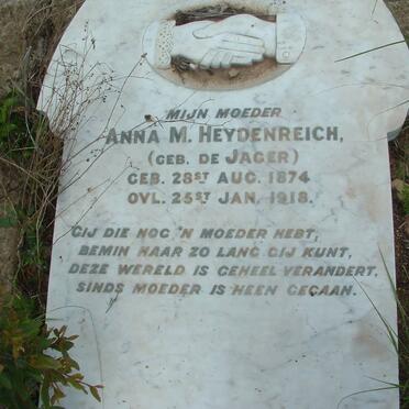 HEYDENREICH Anna M. nee DE JAGER 1874-1918