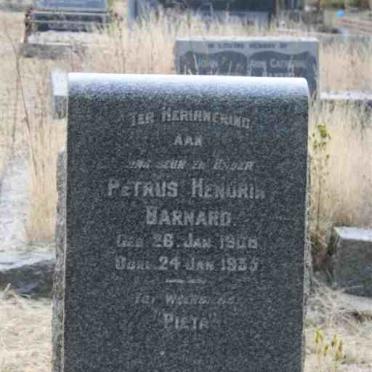 BARNARD Petrus Hendrik 1908-1935
