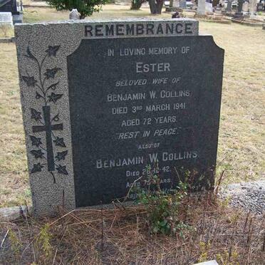 COLLINS Benjamin -1942 &amp; Ester -1941