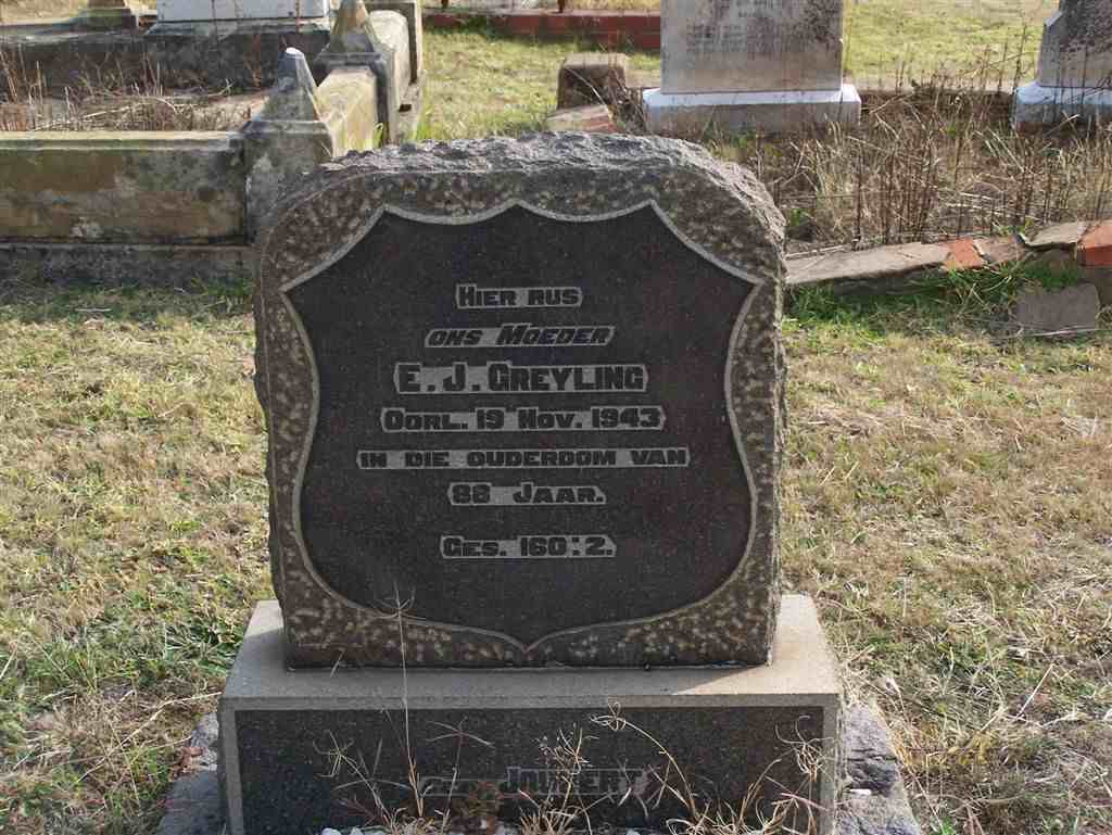GREYLING E.J. -1943