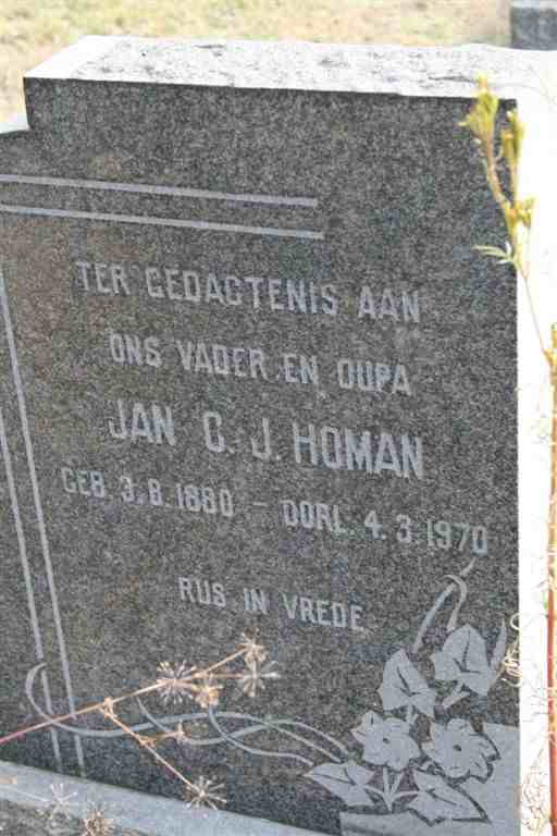 HOMAN Jan C.J. 1880-1970