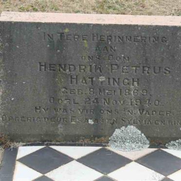 HATTINGH Hendrik Petrus 1869-1940