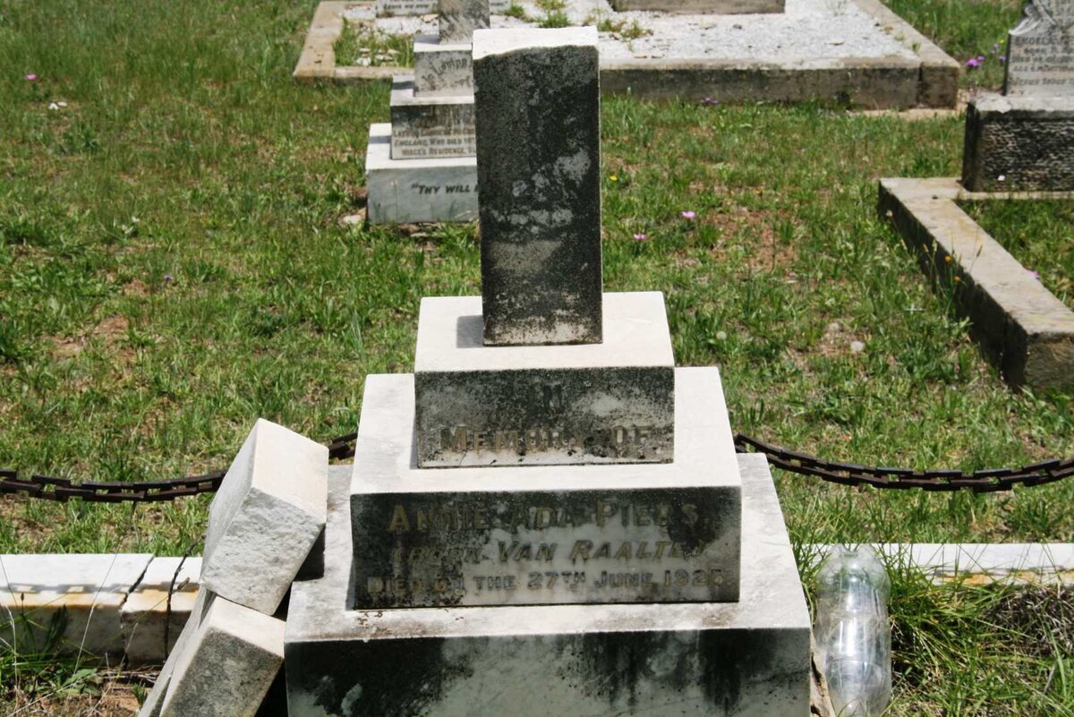 PIERS Annie Ada nee VAN RAALTE -1925