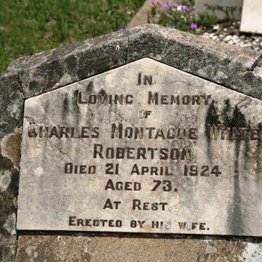 ROBERTSON Charles Montague White -1924