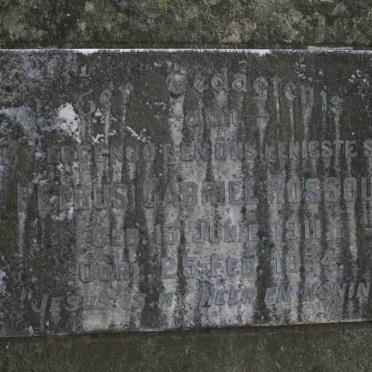 ROSSOUW Petrus Gabriel 1911-1934