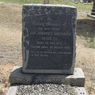 SCHULTZ Jan Johannes Sigusmund 1871-1919