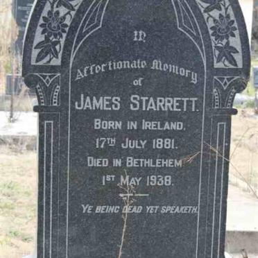 STARRETT James 1881-1938