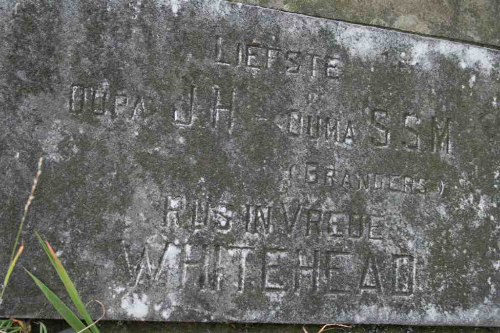 WHITEHEAD J.H. &amp; S.S.M. BRANDERS
