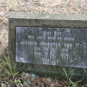 WYK Jacobus Johannes, van 1914-1934