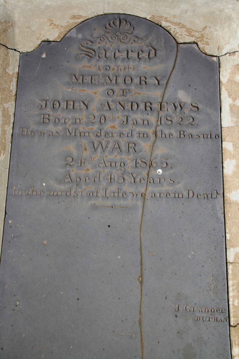 ANDREWS John 1822-1865