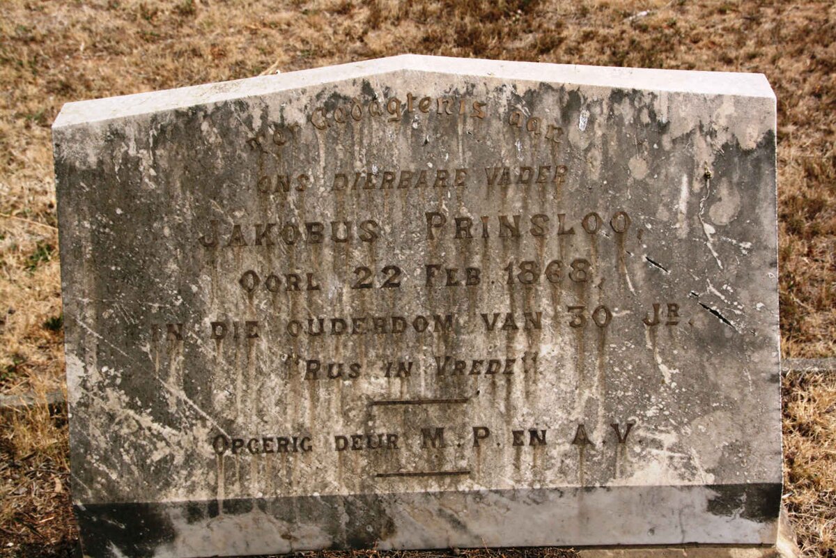 PRINSLOO Jakobus  -1868