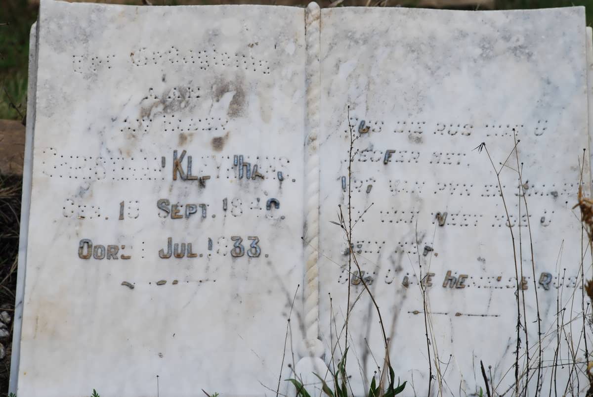 KLEYNHANS Christiaan 1840-1933