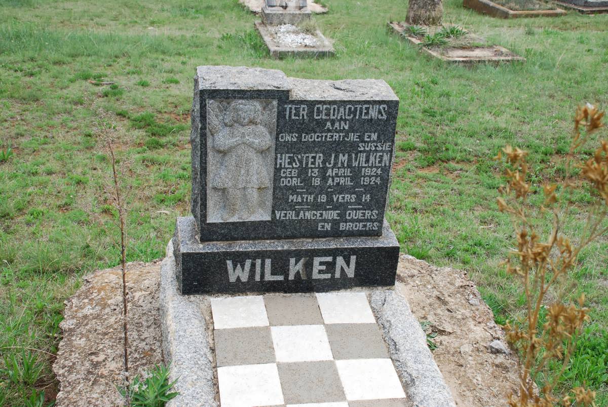 WILKEN Hester J.M. 1924-1924