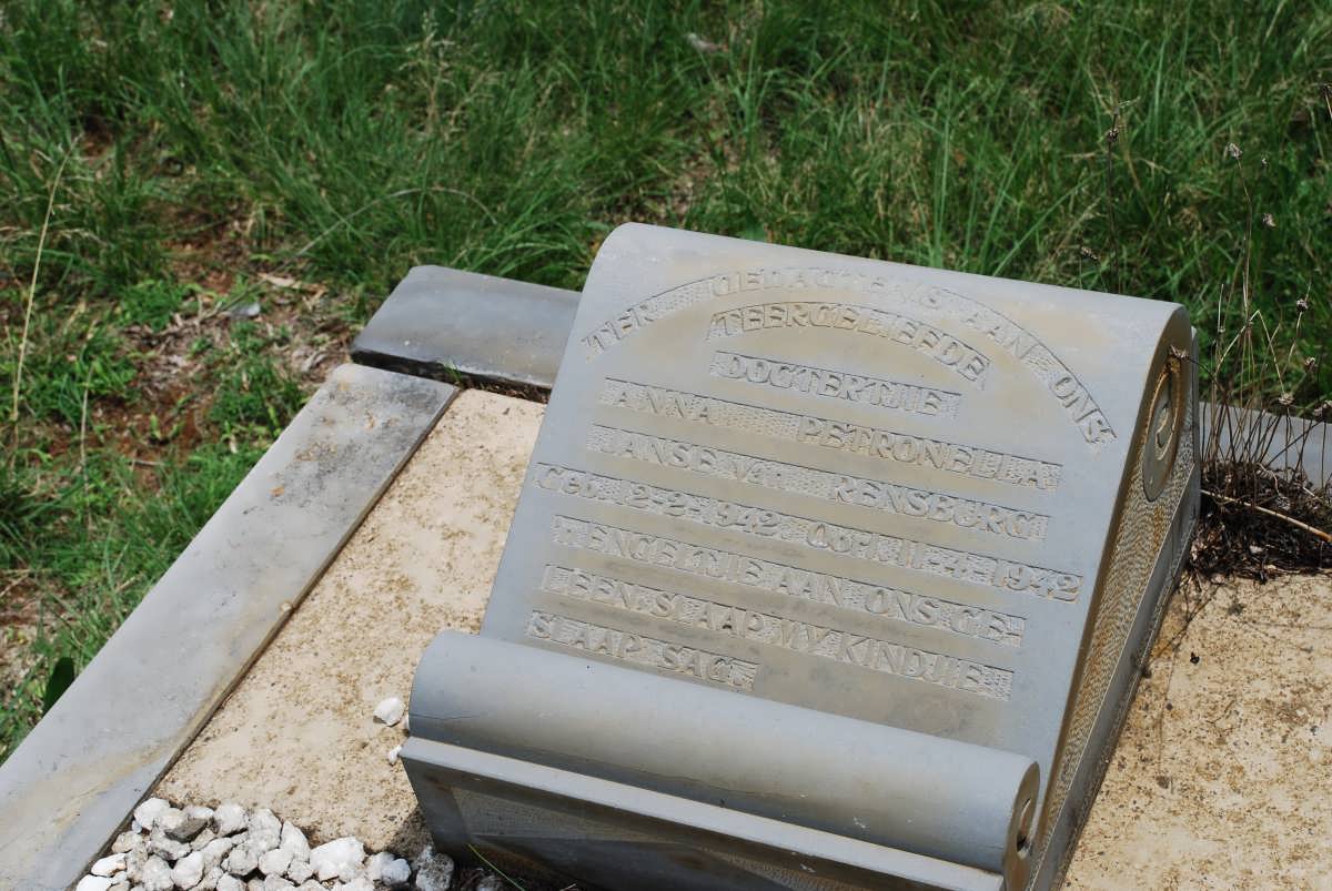 RENSBURG Anna Petronella, Janse van 1942-1942