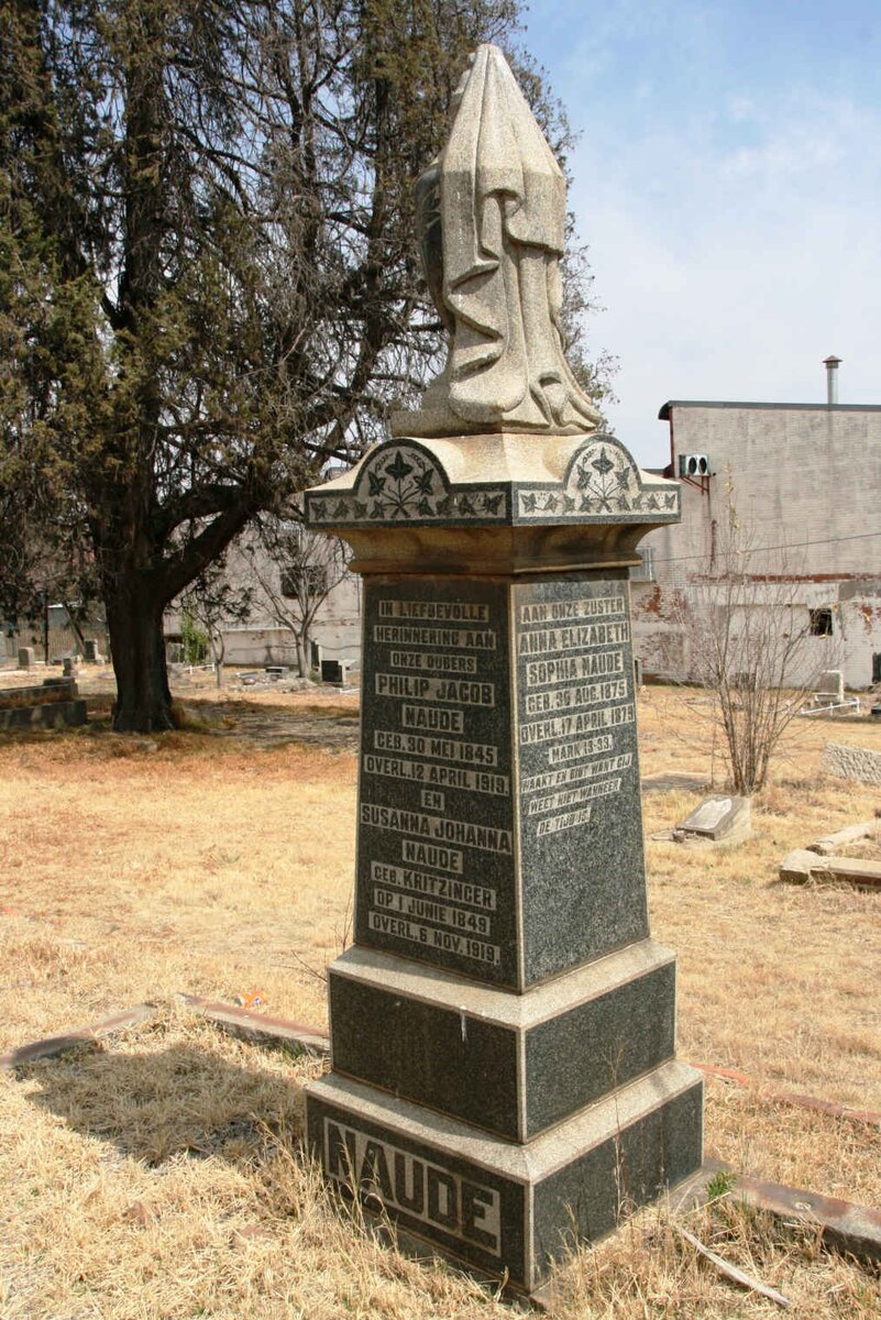 NAUDE Philip Jacob 1845-1919 &amp; Susanna Johanna nee KRITZINGER 1849-1919 :: NAUDE Anna Elizabeth Sophia 1875-1879 _1