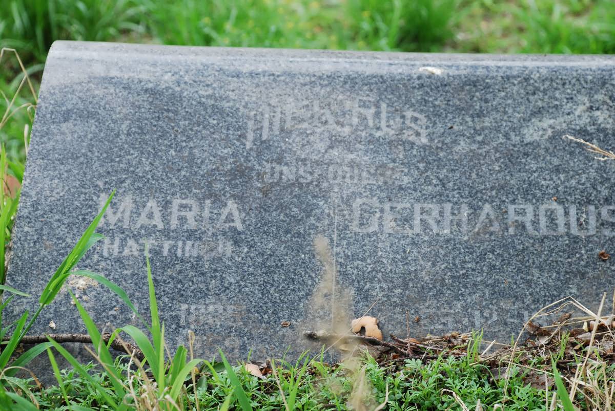 MERWE Gerhardus, van der 188?-1943 &amp; Maria HATTINGH 1885-