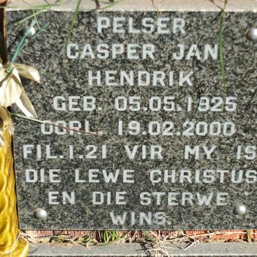 PELSER Casper Jan Hendrik 1925-2000