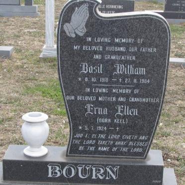 BOURN Basil William 1918-1984 &amp; Erna Ellen KEEL 1924-