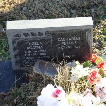 HOFFMANN Zacharias Petrus 1932- &amp; Engela Agatha 1932-2003