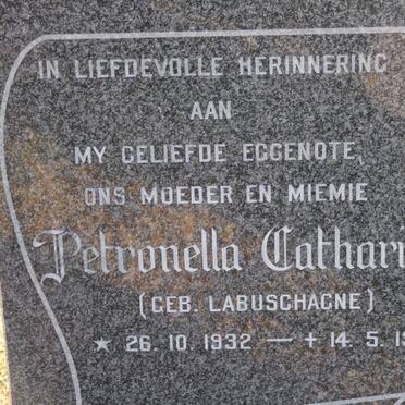 JOHNSON Petronella Catharina nee LABUSCHAGNE 1932-1987