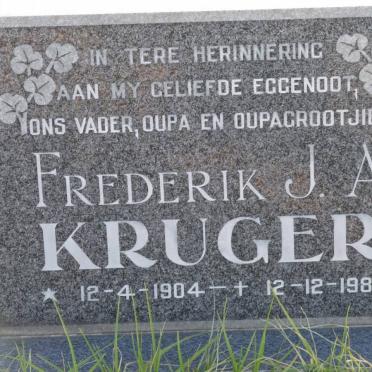 KRUGER Frederik J.A. 1904-1986
