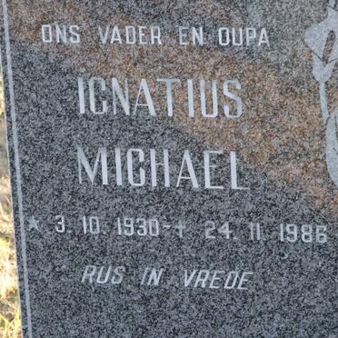PRINSLOO Ignatius Michael 1930-1986