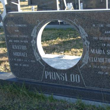 PRINSLOO Ignatius Michael 1930-1986 &amp; Maria Susanna Elizabeth SWAN 1932-