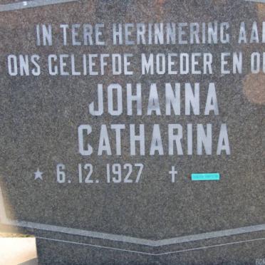 PIENAAR  Johanna Catharina 1927-1996