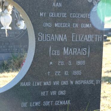 ROUX Susanna Elizabeth, le nee MARAIS 1908-1985