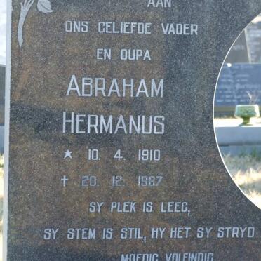 ROUX Abraham Hermanus, le 1910-1987