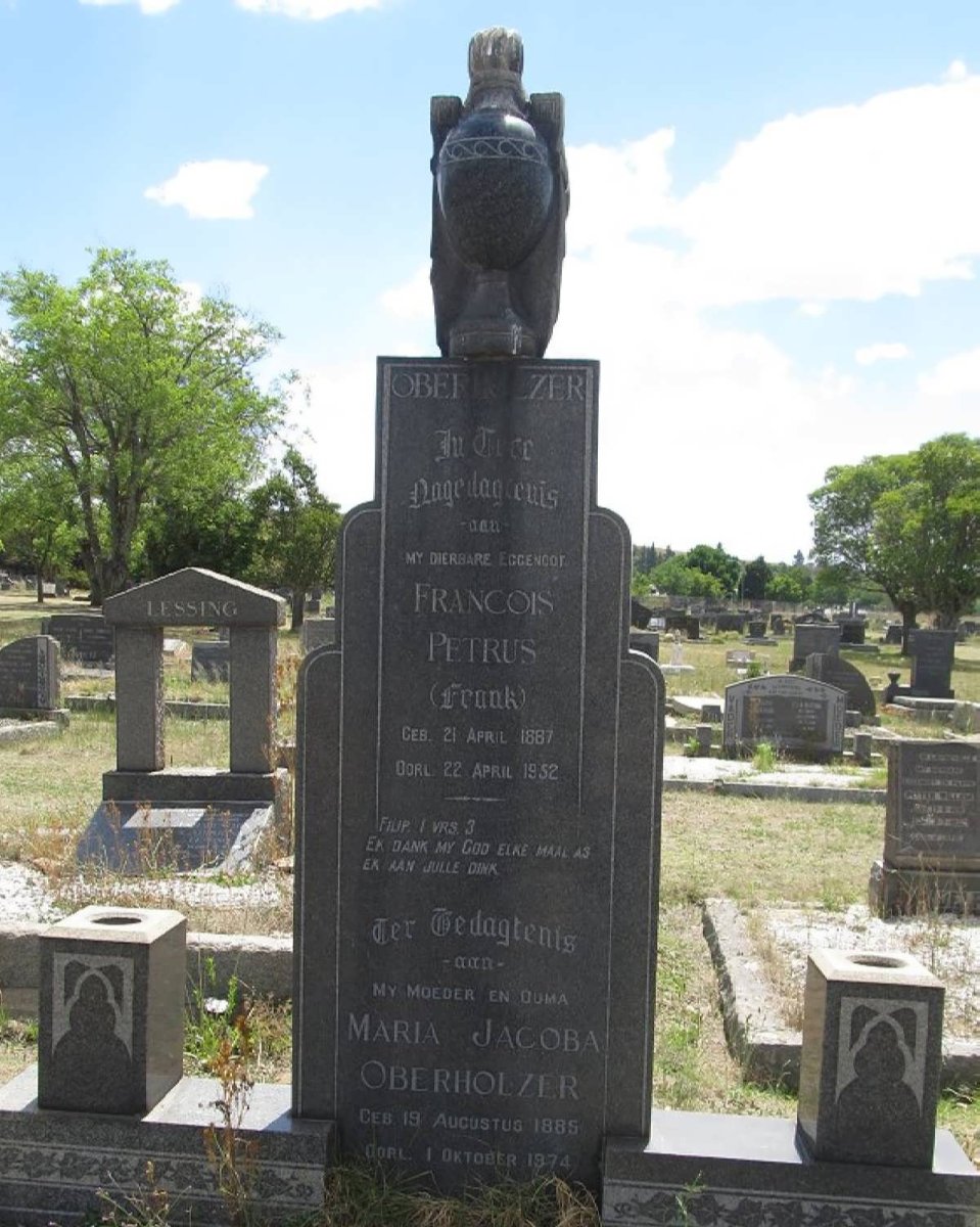 OBERHOLZER Francois Petrus 1887-1952 &amp; Maria Jacoba 1885-1974