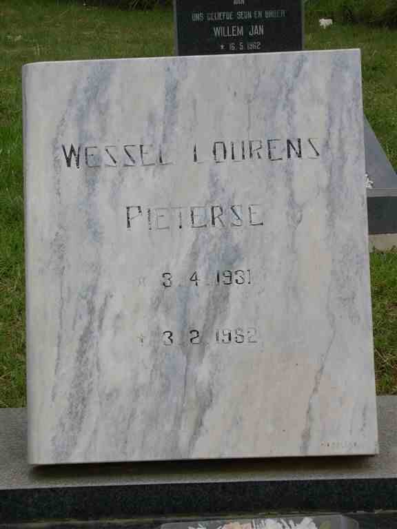 PIETERSE Wessel Lourens 1931-1982