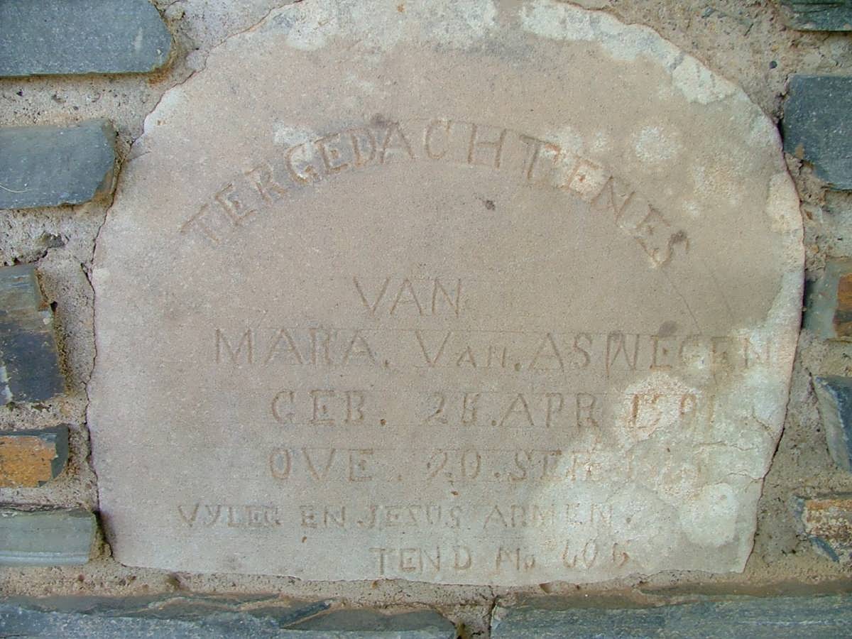 ASWEGEN Maria 1901-1901