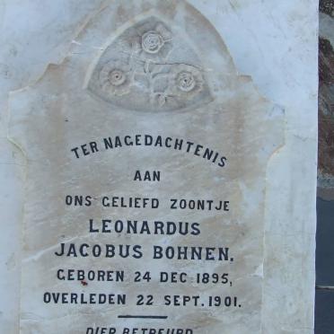 BOHNEN Leonardus Jacobus 1895-1901