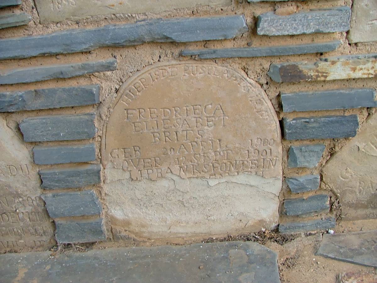 BRITS Fredrieca Eliesabet 1900-1901